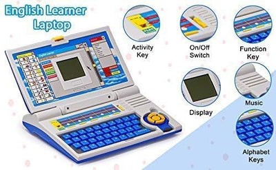 Educational Laptop Computer Toy for Kids Above 3 Years - 20 Fun Activity Learning Machine, Now Learn Letter, Words, Games, Mathematics, Music, Logic, Memory Tool