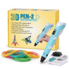 3D Printing Pen with LED Display for Kids and Adults 3D Drawing Printing Printer Pen with PLA Filament Refills (Blue)