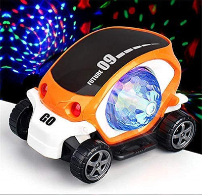 Musical Mini 09 Future car with Flashing Light Stunt car Toy for Kids | Stunt Car 360 Degree Rotating Toy for Kids Multicolour