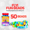 Fun Beads Toy Set for Kids Colorful Beads for Creative Play Age 3+ Years - Lacing Activity Toy | 50 Beads