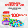 Fun Beads Toy Set for Kids Colorful Beads for Creative Play Age 3+ Years - Lacing Activity Toy | 100 Beads