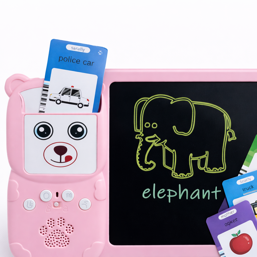 Early Education Learning Tablet with Audio Cards | Bilingual Kids Learning Device
