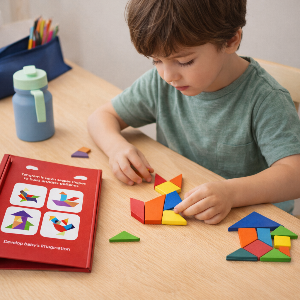 Tangram Puzzle Set for Kids | Shape & Color Learning Toy