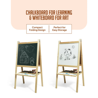 FLYI 2 in 1 Wooden White Board