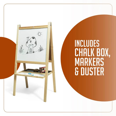 FLYI 2 in 1 Wooden White Board