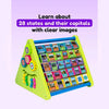 8-in-1 Activity Triangle Toy | Learn English Alphabets, Abacus, Draw & Writing Board, Clock & Spin Gears – Best Activity Toy for Preschoolers