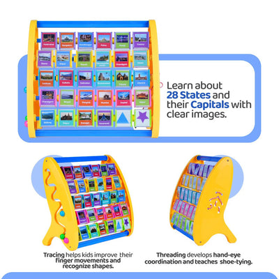 Indian State Names with Capitals | 3-in-1 Educational Development Toys | English