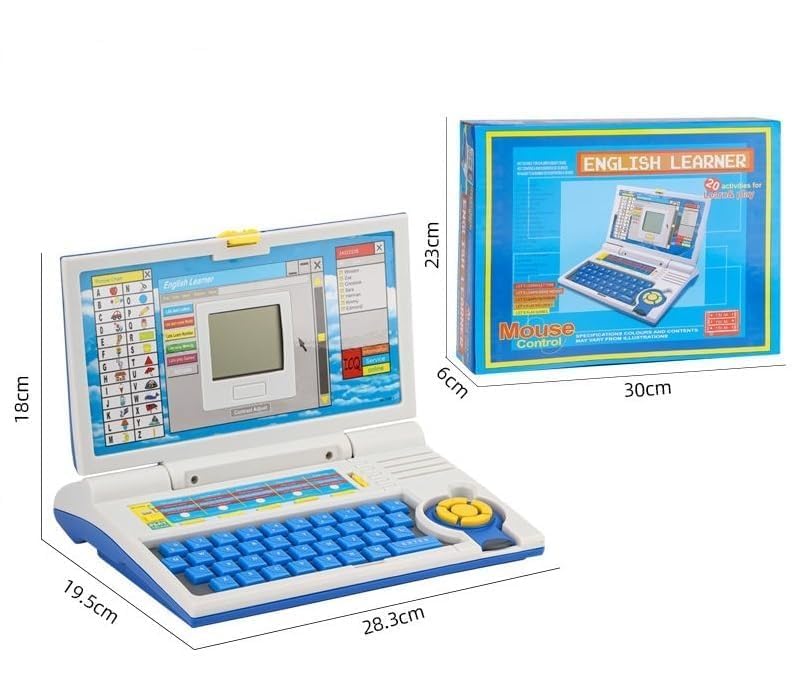 Educational Laptop Computer Toy for Kids Above 3 Years - 20 Fun Activity Learning Machine, Now Learn Letter, Words, Games, Mathematics, Music, Logic, Memory Tool