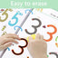 Magical Tracing Workbook Set 64 Pages Alphabet & Number Writing Practice Book for Kids Reusable Handwriting Pen Control Training for Preschool Learning