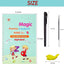 Set of 4 Sank Magic Practice Copybook for Kids - Reusable Writing Practice Workbook(Book with Pen)