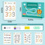 Magical Tracing Workbook with 64 reusable pages for alphabet and number writing practice for preschool kids