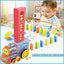 Automatic Domino Train with Sound & Light - Fun Building Blocks Set for Kids  Engaging Stacking Game & Toy Train for Boys & Girls  Educational Preschooler Toy & Birthday Gift 40 pcs
