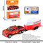 Mini Alloy Off-Road RC Car for Kids 6+ 1:64 Scale Remote Control Car Toys Strip Lights, 2.4Ghz, USB Rechargeable (Off Truck -Red)