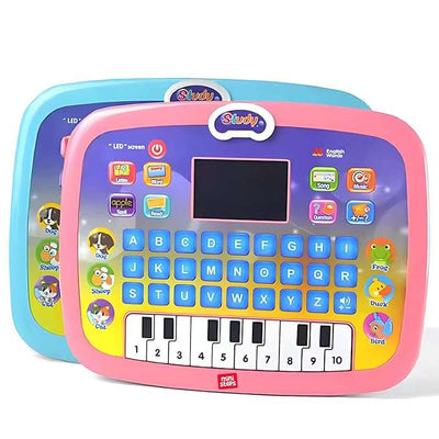 2-in-1 Educational Computer Pad & Piano: Alphabet, Numbers, and Music Fun