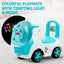 Children's toy with light and music features on a white background