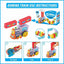 Automatic Domino Train with Sound & Light - Fun Building Blocks Set for Kids  Engaging Stacking Game & Toy Train for Boys & Girls  Educational Preschooler Toy & Birthday Gift 40 pcs