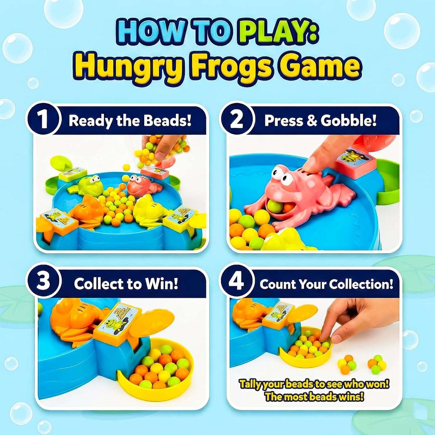 Hungry Froggy Frenzy: The Fast-Paced Bead-Chomping Game