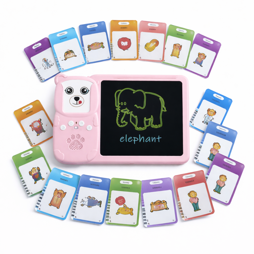Early Education Learning Tablet with Audio Cards | Bilingual Kids Learning Device