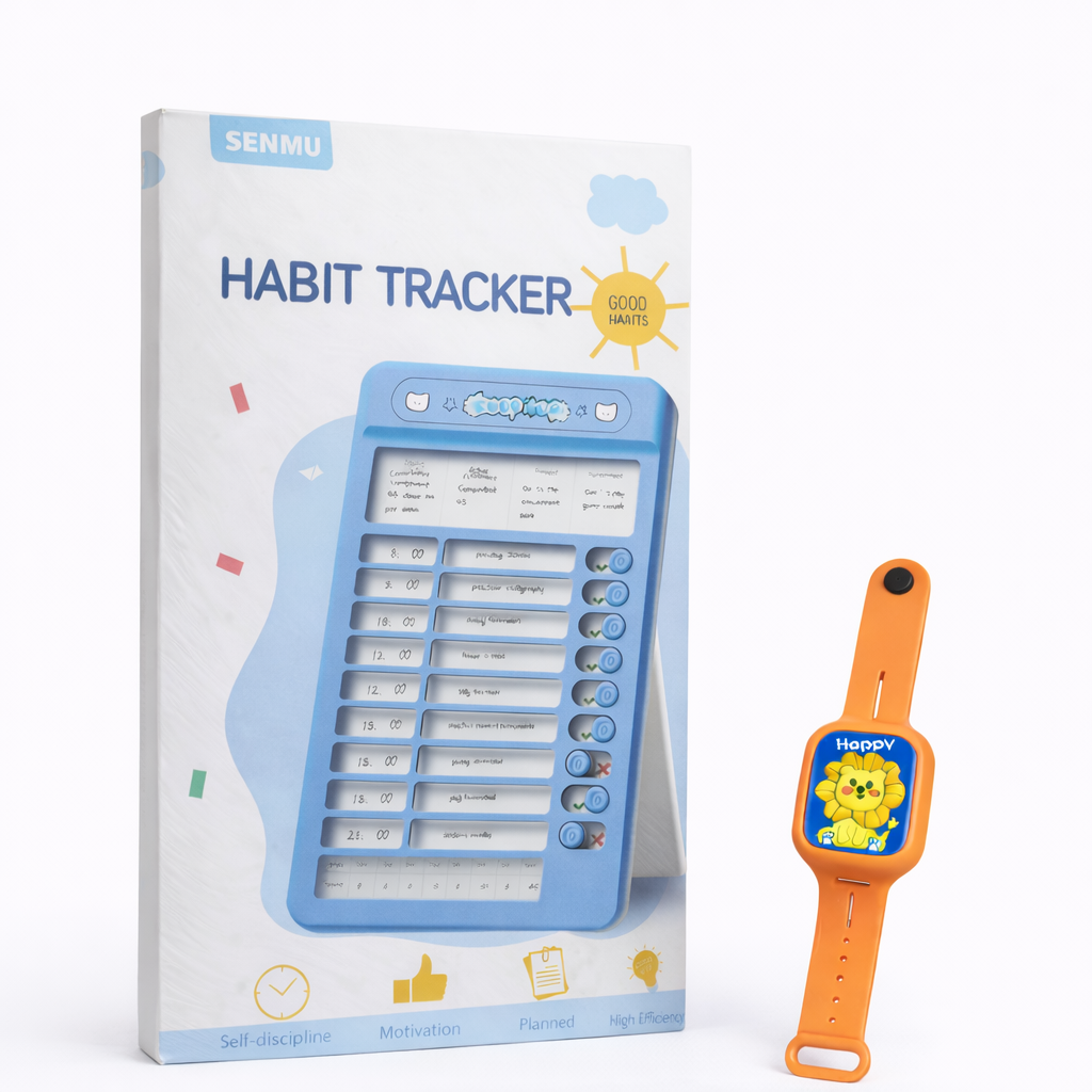 Kids Habit Tracker Board + watch Combo | Daily Routine & Time Awareness Kit