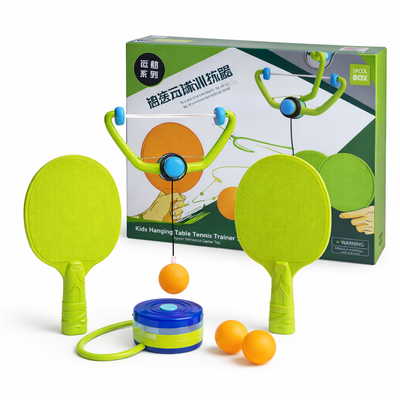 Kids Hanging Table Tennis Trainer Set | Indoor Self-Practice Game Toy