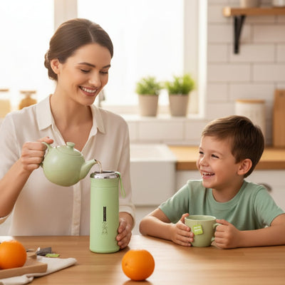 Nice Water Bottle 400ml | Leakproof Flask for Tea, Coffee, and Water | Creative Design, Portable and Eco-Friendly (Multicolor-Nice Bottle 400ML-Pack 1)