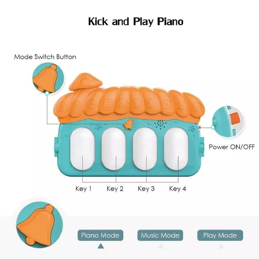Plastic Piano Baby Gym and Fitness Rack,Toys Buddy Kick and Play Multi-Function ABS High Grade