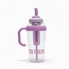 1300ml Ice Cream Style Double Wall Tumbler with Handle & Straw – Reusable BPA-Free Drink Cup for Kids & Adults