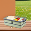 All-in-One Lunch Box with Removable Compartments, 2 Tier and 3 Compartment Design Food Containers for Lunch Snacks,Lunch Box for Adults, Office Men & kids Microwave Safe Lunch Box(1400ML, Multicolor)