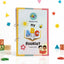 Children's educational booklet titled 'My ABC Booklet' with colorful design elements on a white background.